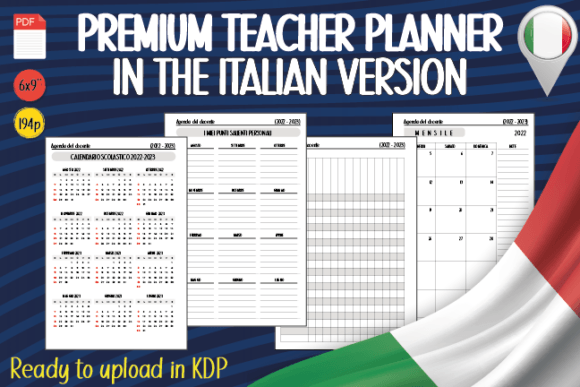 2022-2023 Teacher’s Planner ITALIAN: Organizza il tuo anno scolastico con efficienza