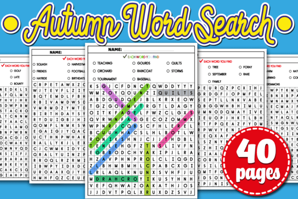 Autumn Fall Word Search with Answer: A Fun and Educational Activity for All Ages