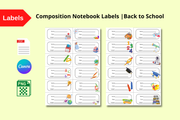 Composition Notebook Labels
