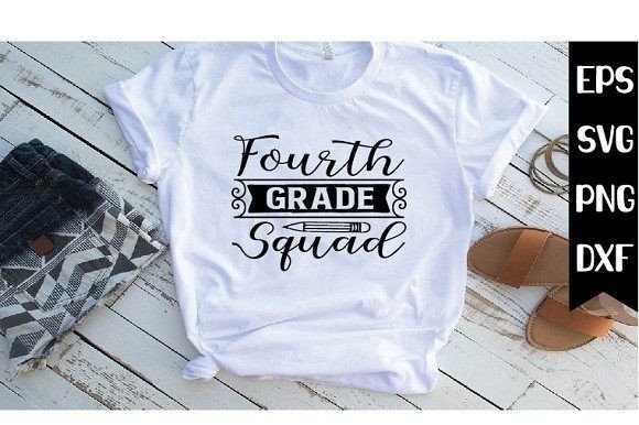 Fourth Grade Squad SVG Design: A Creative Approach to Back-to-School Decor and Learning