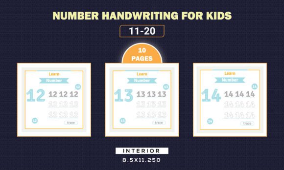 Number Handwriting Tracing 11-20 for Kid: A Practical Tool for Learning and Growth