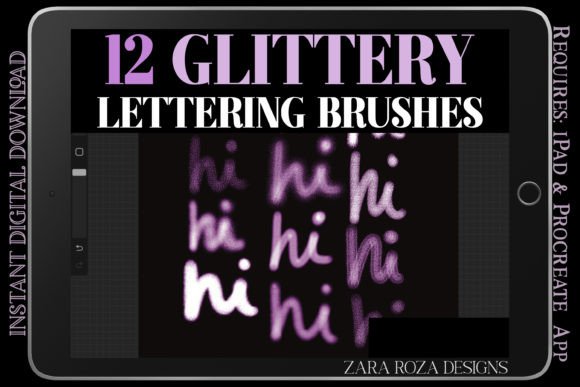 Procreate Glittery Lettering Brush Set: A Digital Tool for Creative Expression