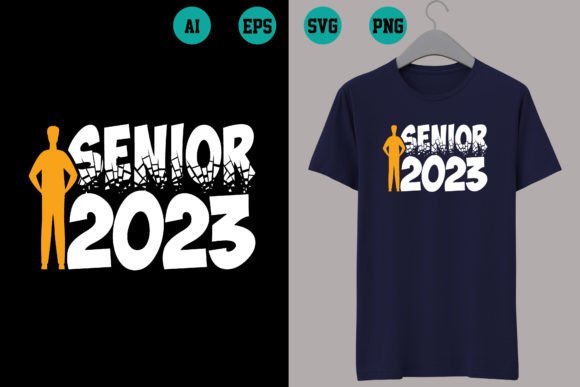 Senior 2023: A Back-to-School T-Shirt Design for the Modern Creator