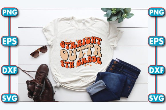 Straight Outta 4th Grade: A Back-to-School SVG Design for Creators
