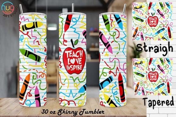 Teach Love Inspire 30oz Skinny Tumbler: A Creative Solution for Educators and Designers