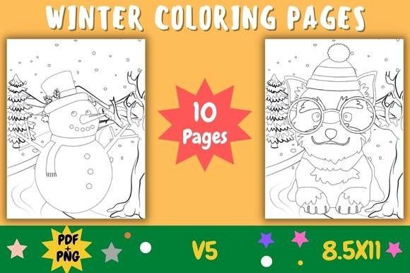 Winter Coloring Pages for Kids - A Fun and Educational Activity for All Ages